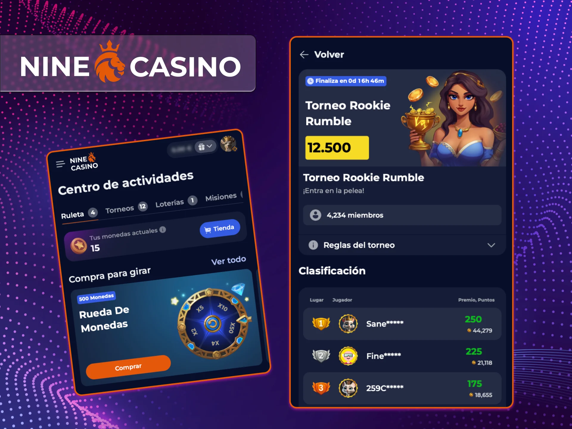 Actualiza tu aplicación de casino en línea Nine Casino y obtén las últimas actualizaciones.