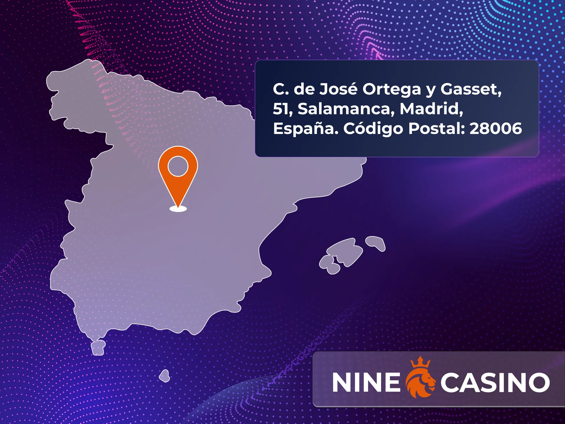 Contacte directamente con el casino online Nine Casino, escríbales una carta.