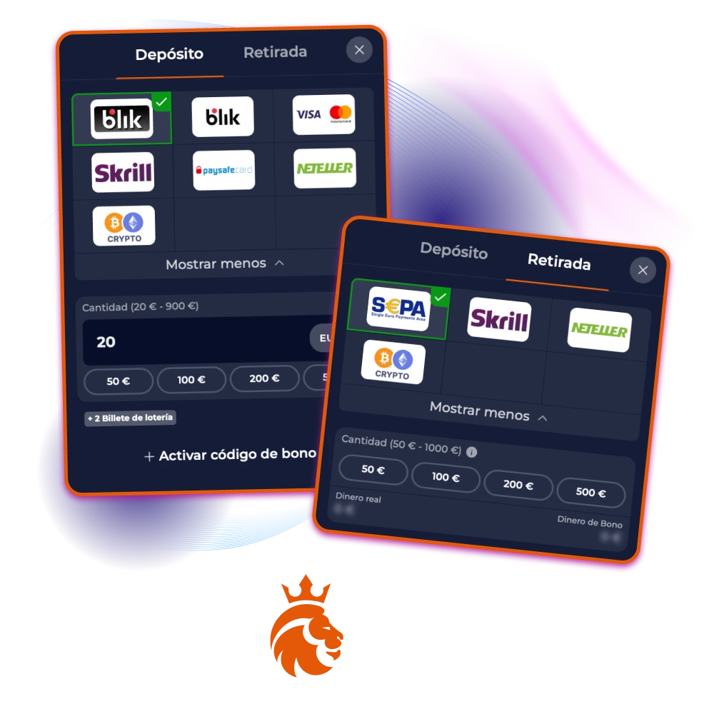 El casino en línea Nine Casino ofrece diferentes métodos de depósito y retiro, incluidas criptomonedas.