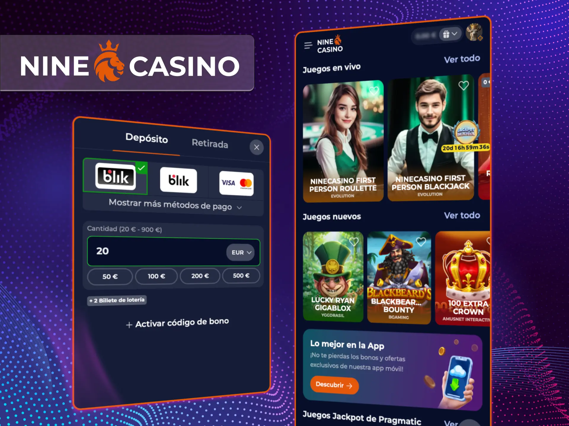 Los jugadores del casino en línea Nine Casino obtienen acceso a una amplia selección de juegos, bonos, un club VIP y mucho más.